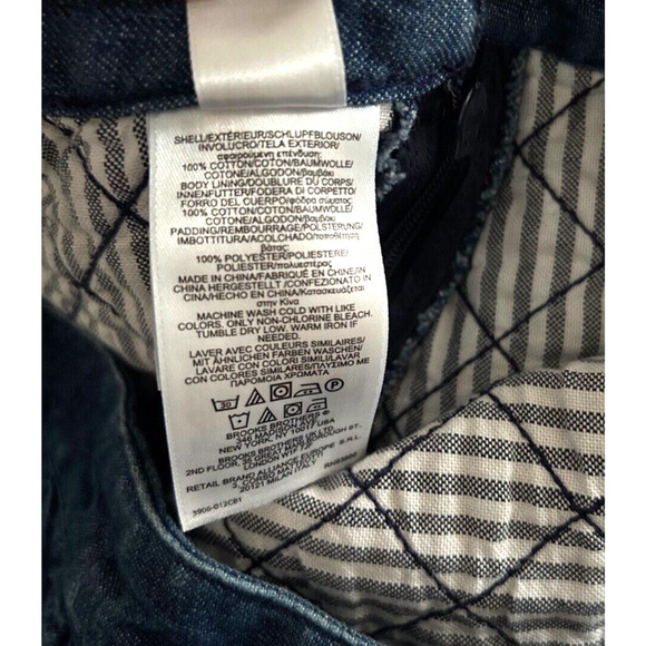 Brooks Brothers | Women's Blue Denim Quilted Mini Skirt Size 10 - Picture 10 of 11